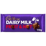 Cadbury Dairy Milk Fruit & Nut Chocolate Bar (110 g)